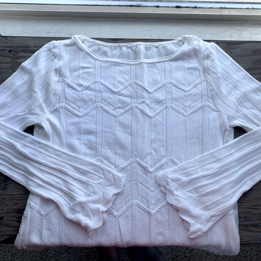 White House black market sweater blouse